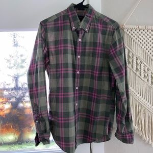 J. Crew mens button down small shirt slim